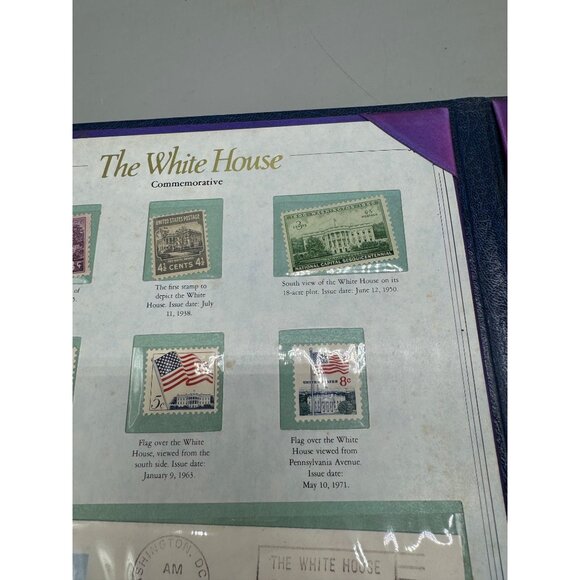 The White House Commemorative Stamp Set In Exclusive Postal Society Folder READ - Picture 9 of 16